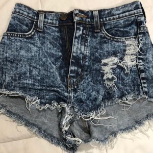 High waisted shorts
